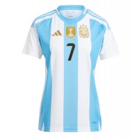 Maglia Calcio Argentina Rodrigo De Paul #7 Prima Divisa Donna Copa America 2024 Manica Corta